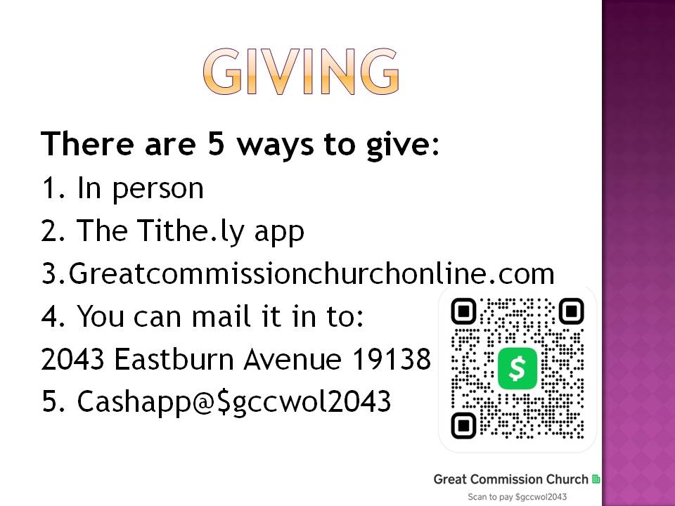 Give Through The GCC Website