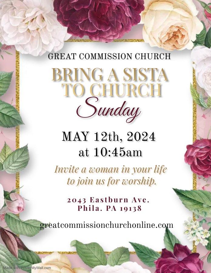 Bring a Sister to Church Sunday